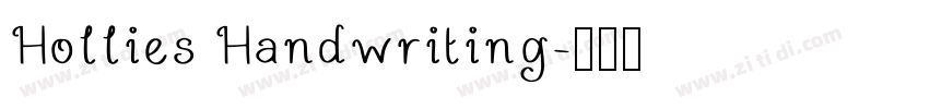 Hollies Handwriting字体转换 Hollies Handwriting字体转换